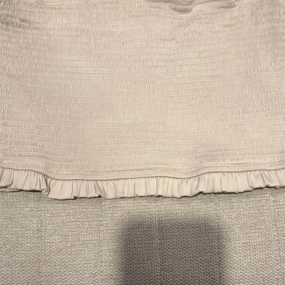 Ruffled Cream Tube Top - Picture 6 of 7